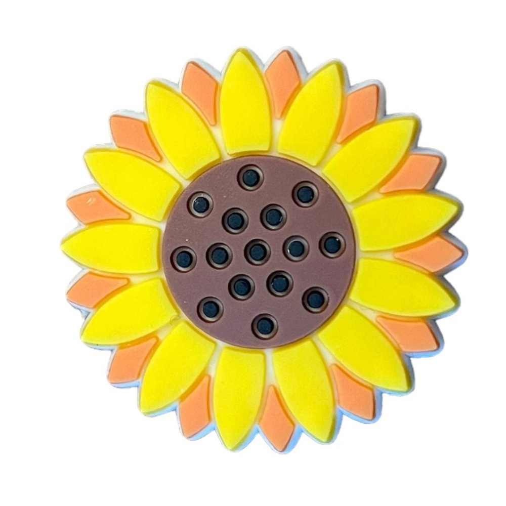 Sunflower Croc Charm